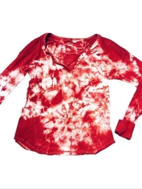 🎨 We The Free Custom Tie-Dye Free People Long Sleeve Top Size Medium